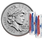 New ListingSemiquincentennial Dime 2026 Emerging Liberty 2-Roll Set (P, D) 26SDR - PRESALE
