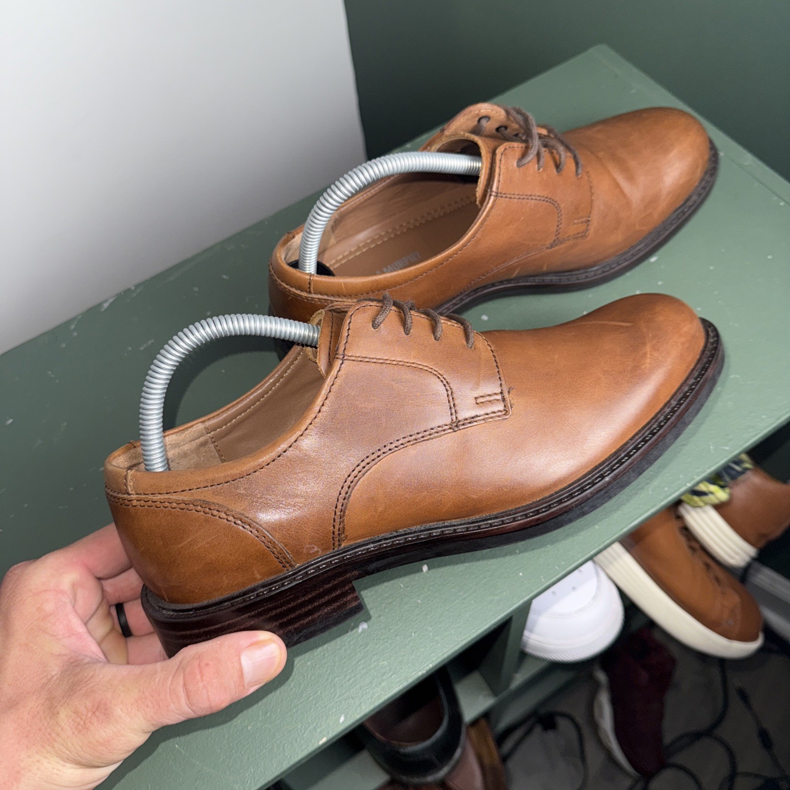 SAOLA Scarpe eleganti Oxford Johnston Murphy Tabor punta liscia marrone scuro 20 3360 uomo 8 5 M