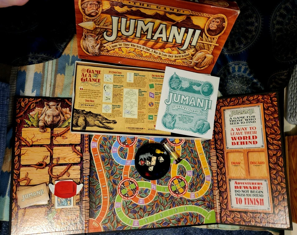 Vintage Jumanji Board Game: 1995 - Image 2 of 4