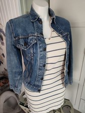 Levi's Jacket Pre-loved Well Worn Condition Med 7-10 No Size Tag *Read & Photos 