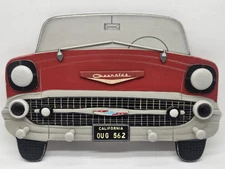 Chevy Key Chain Holder 1950's Belair Wall Mount GM Chevrolet Red Sunbelt 10.5X15