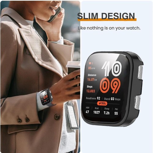 Full Coverage Hard PC Case with Film for Amazfit Bip 6 Accessories - Zdjęcie 4 z 12