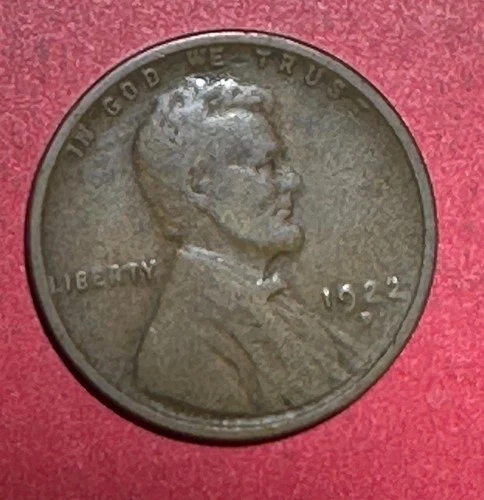 1922D US LINCOLN Cent! "Denver" Mint! Lower Mintage! VG! Old US Coin!