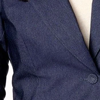 Isaac Mizrahi Live! Women's Jacket Sz 14 Stretch Woven Blazer Hunter A631275 - Image 2 of 4