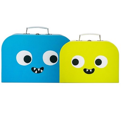 Kinder Monster Aufbewahrung Koffer 2er Set Spielzimmer Spielzeug Aufbewahrungskoffer Sass & Belle