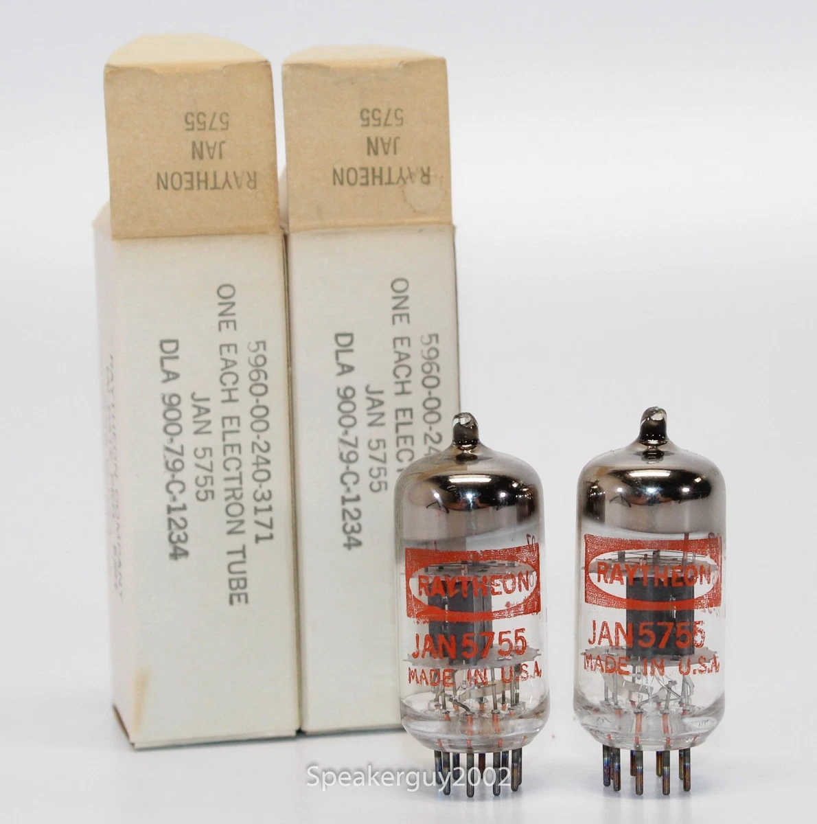 RAYTHEON 真空管 真空管　５本セット CK507AX RAYTHEON 5678 元箱 未使用 サブミニチュア管 50本セット アンプ