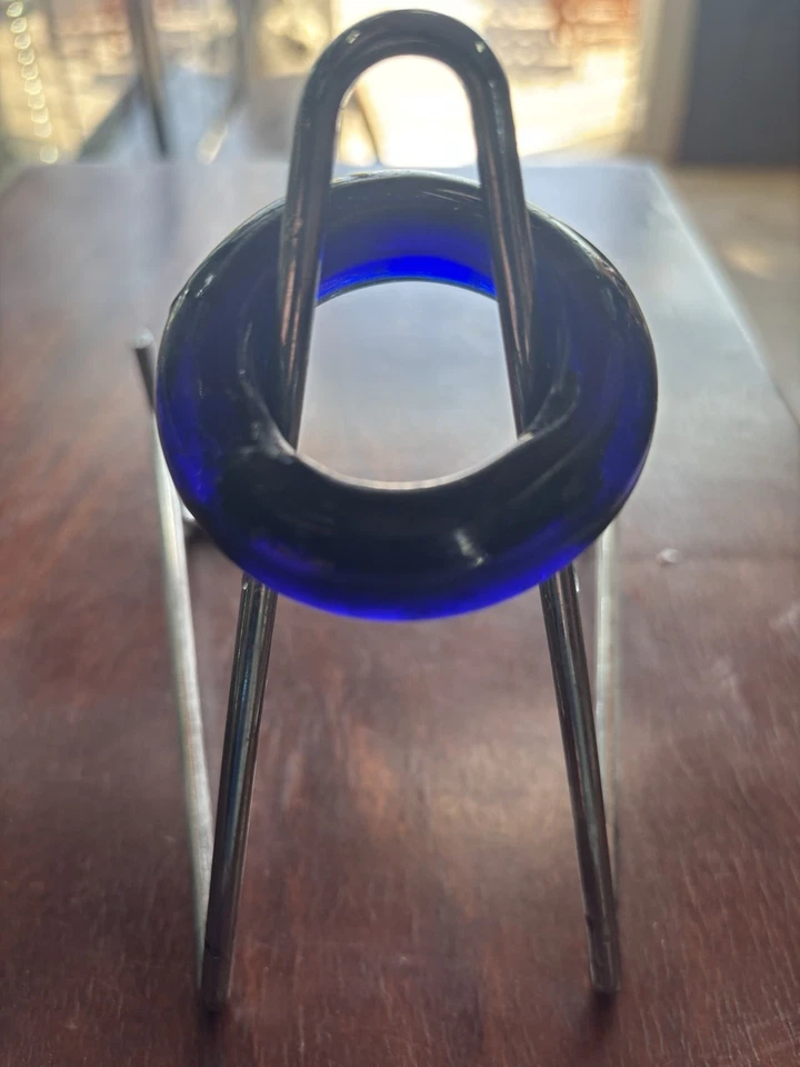 ancien Anneaux verre Collier Cheval XIX° - Photo 4/4