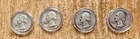 🔥 1940-64 Washington Quarter 90% Silver Circulated $1 Face Value 4 Quarters🔥