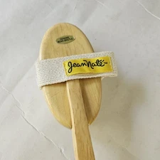 Jean Nate Vintage Boar Hair Bristle Shower Bath Brush Wood Handle Rare New