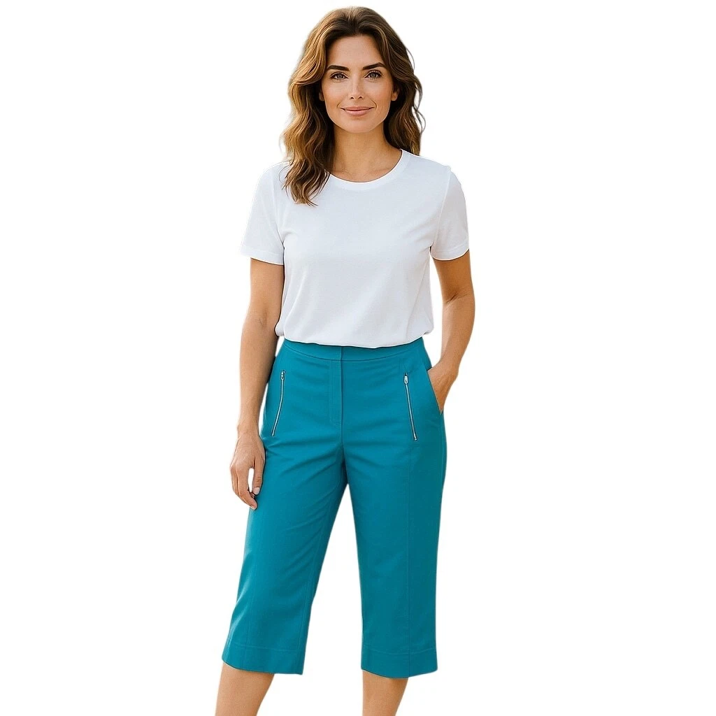 Tail Tech Golf Women's Capris Size 2 Performance Pants Turquoise