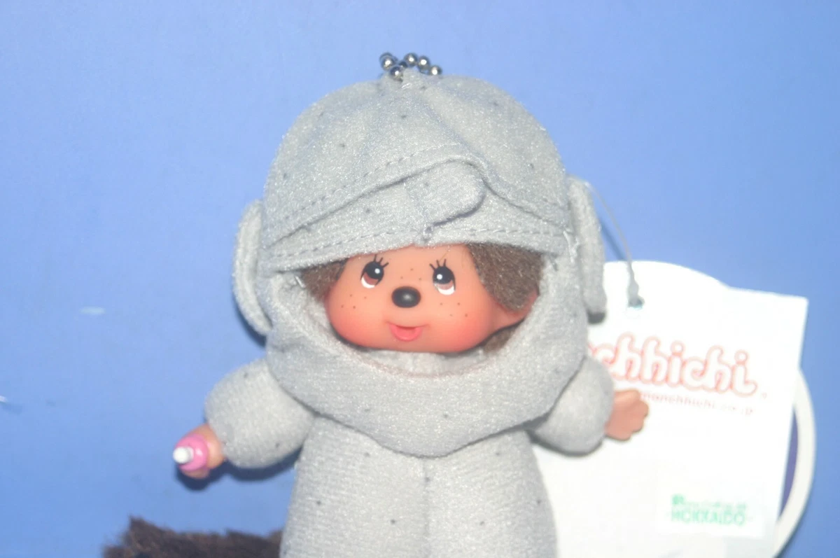 Monchichi Moai Easter Island Plush doll Ballchain Sekiguchi JPN