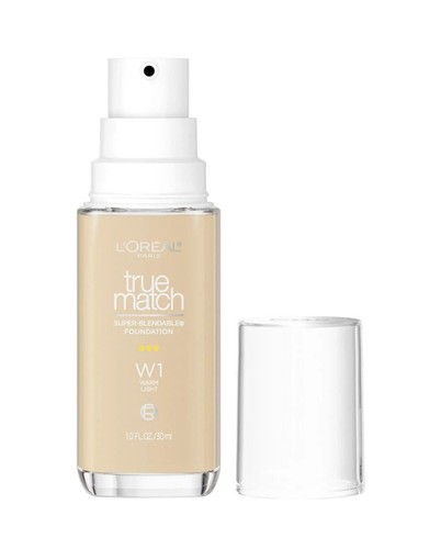 L'Oreal Paris True Match Cream Foundation , W1 Warm Light,1 fl oz made In France - Picture 2 of 3