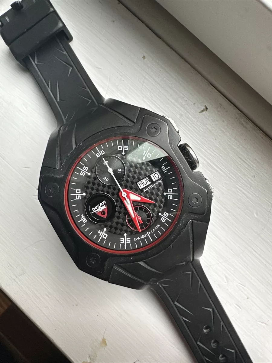 Ducati Swiss made CW0017 Men's VJ 7750 Automatic Chronograph 25 JEWELS watch