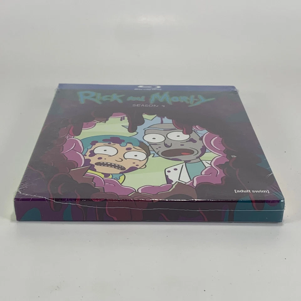 Rick and Morty Season 4 Blu ray Adult Swim Factory Sealed Animated Cartoon - Image 4 of 4