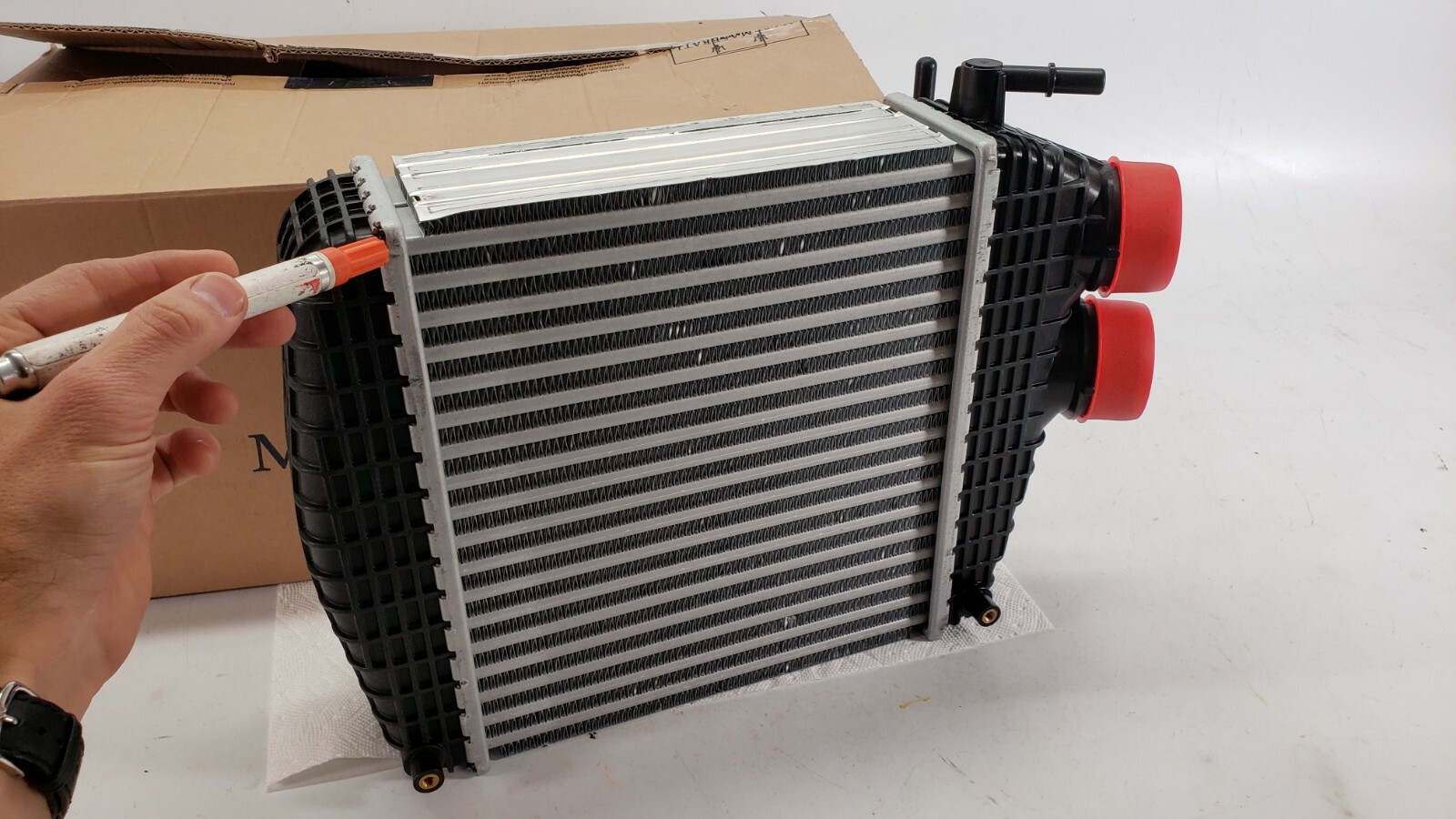 2014-2020 MASERATI GHIBLI DRIVER LEFT TURBO RADIATOR INTERCOOLER OEM 