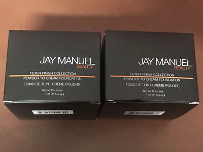 Jay Manuel Beauty Filter Finish Collection Powder To Cream Foundation lot of 2
