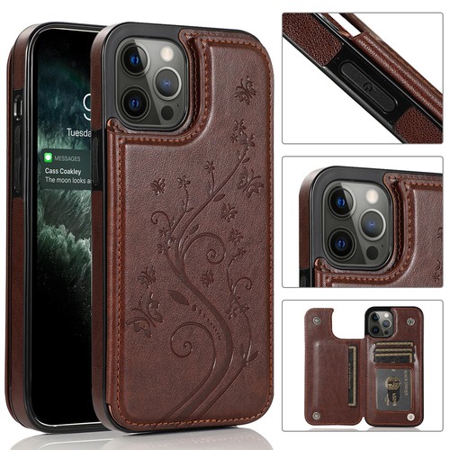 For iPhone 14 15 Pro Max 13 12 11 XS 8 WOMEN Leather Card Wallet Flip Case Cover - Picture 21 of 23