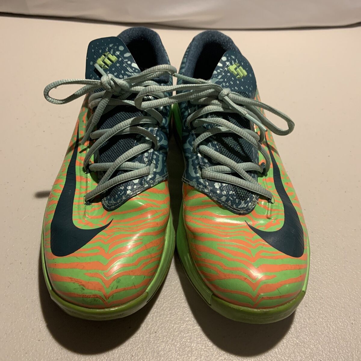 Nike KD VI 6 TIGER Electric Green Kevin Durant 599477-302 Nike KD VI 6 TIGER Electric Green Kevin Durant 599477-302