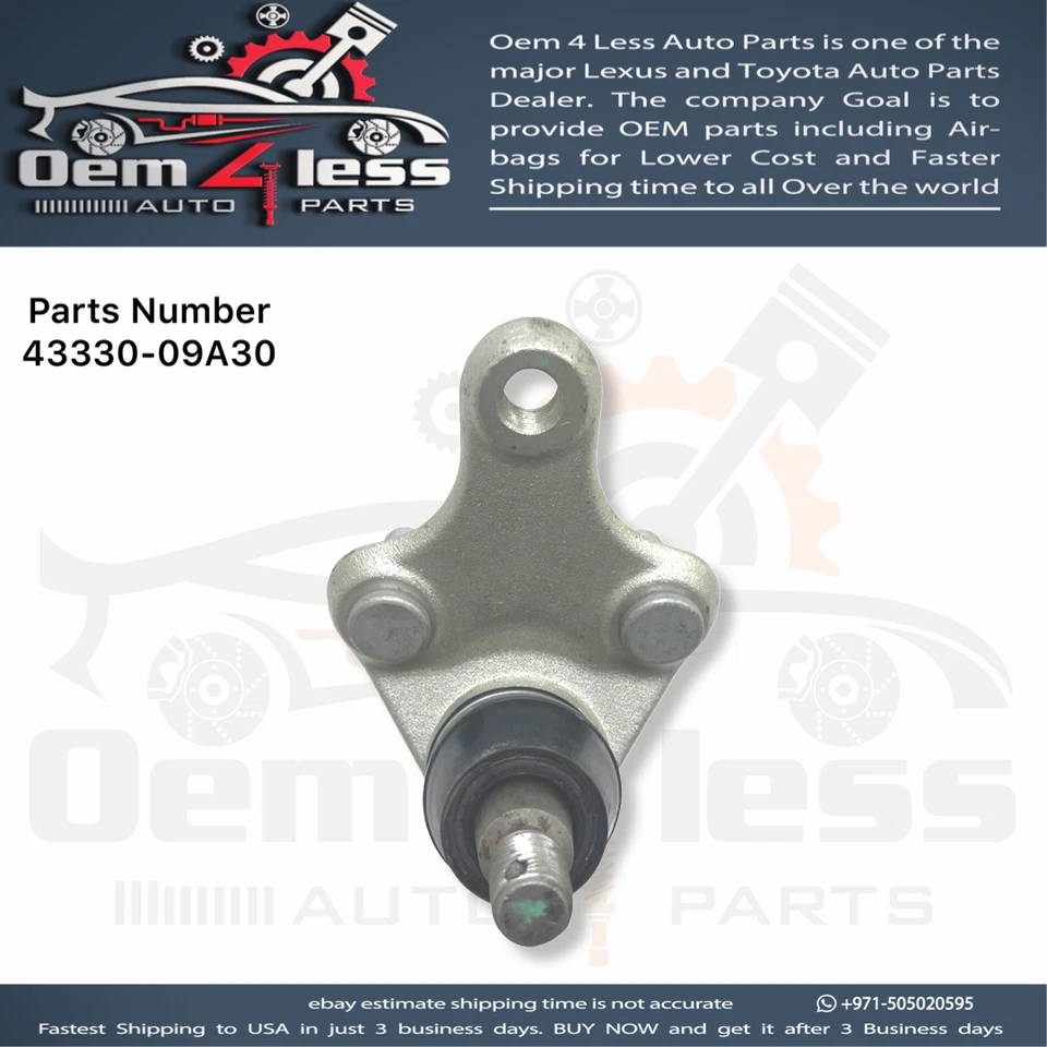 Rótula de suspensión delantera lado derecho Lexus ES250 2021, 2022 OEM 43330-09A30 Foto 2 de 4