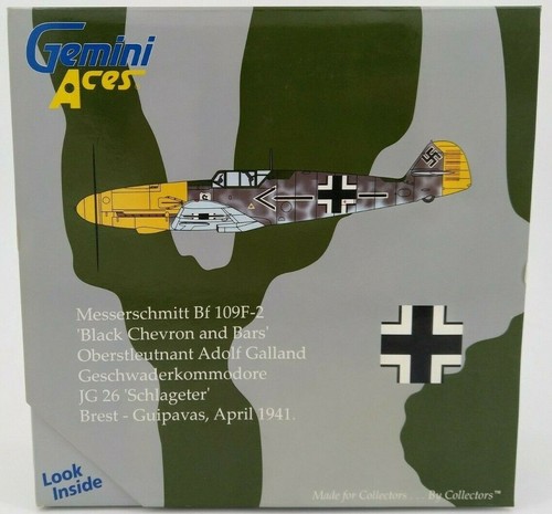 BF109F LUFTWAFFE JG 26 SCHLAGETER ADOLF GALLAND 1941, GEMINI ACES GALFT3002 1/72 - Picture 5 of 7