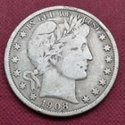 1908 O Barber Half Dollar 50c Better Grade B80#43672