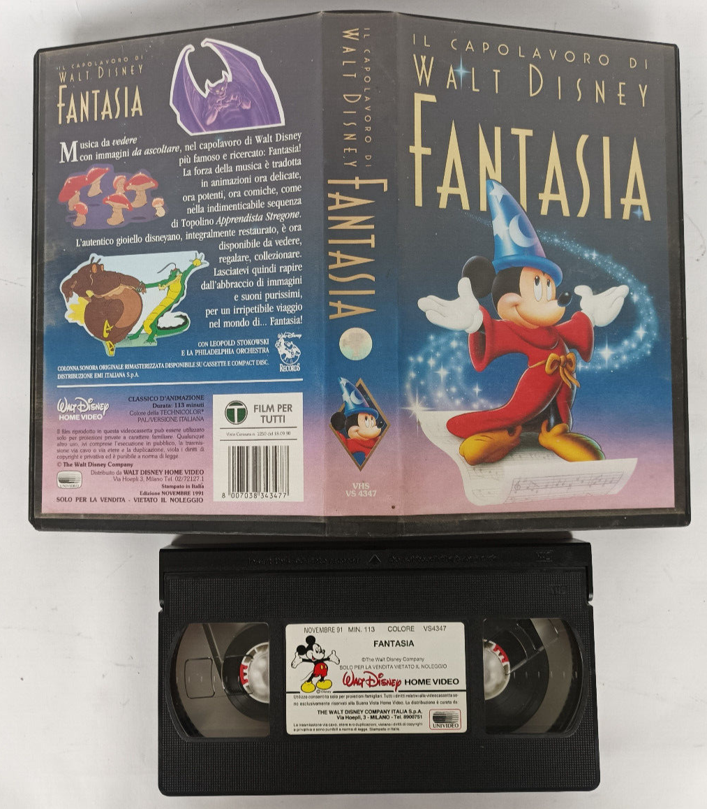 Vhs Fantasia 1991 Valore
