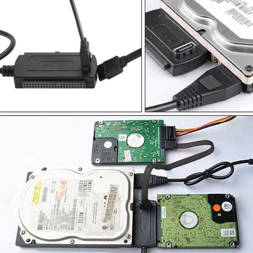 USB auf IDE + SATA Adapter für 2,5"" und 3,5"" HDD SSD Festplatten Festplatte* - Bild 15 von 24