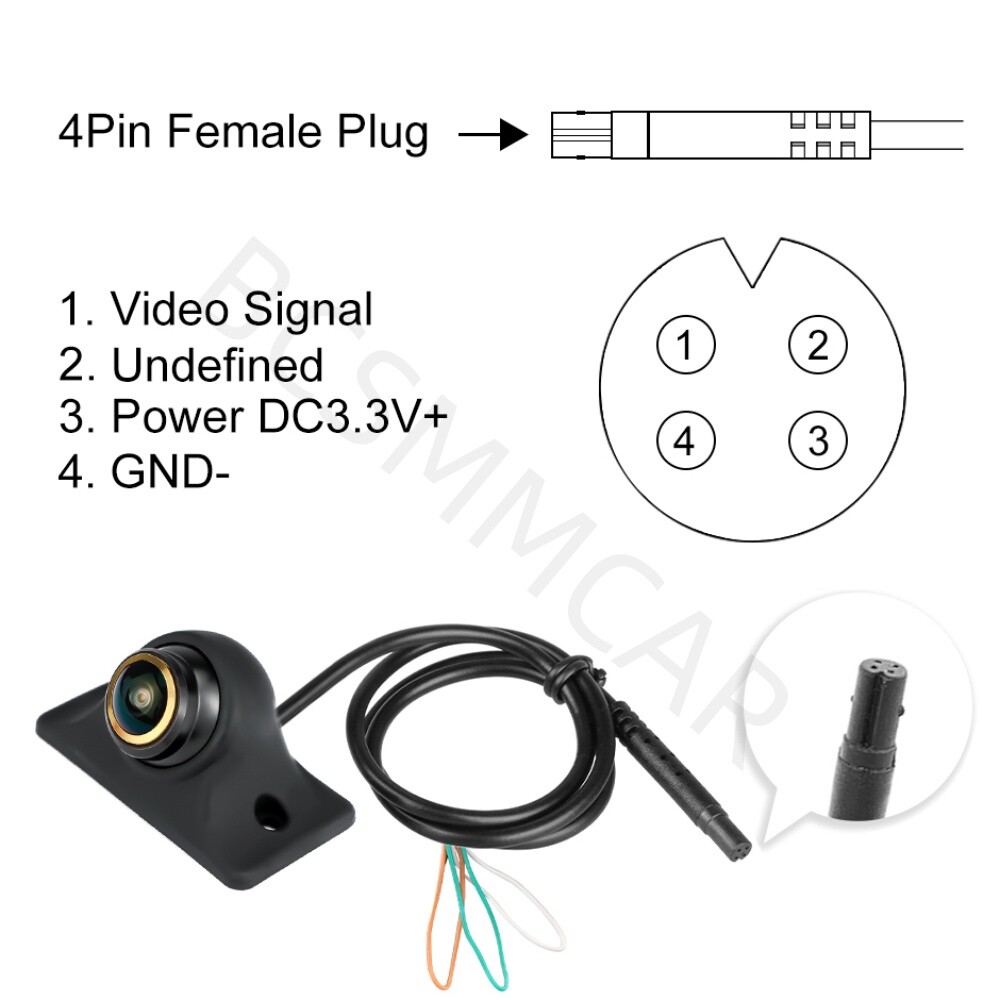 170 Degree HD Car Rear View Reverse Backup Parking Camera CVBS Cam Waterproof