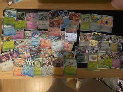 49x Pokémon Holo/RH Bundle Sets Paldean Fates/Temporal Forces Englisch/Read Des