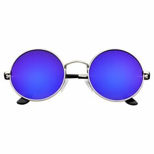 John Lennon Retro Reflective Colored Hippie Shades 100 UV High Impact-Resistant