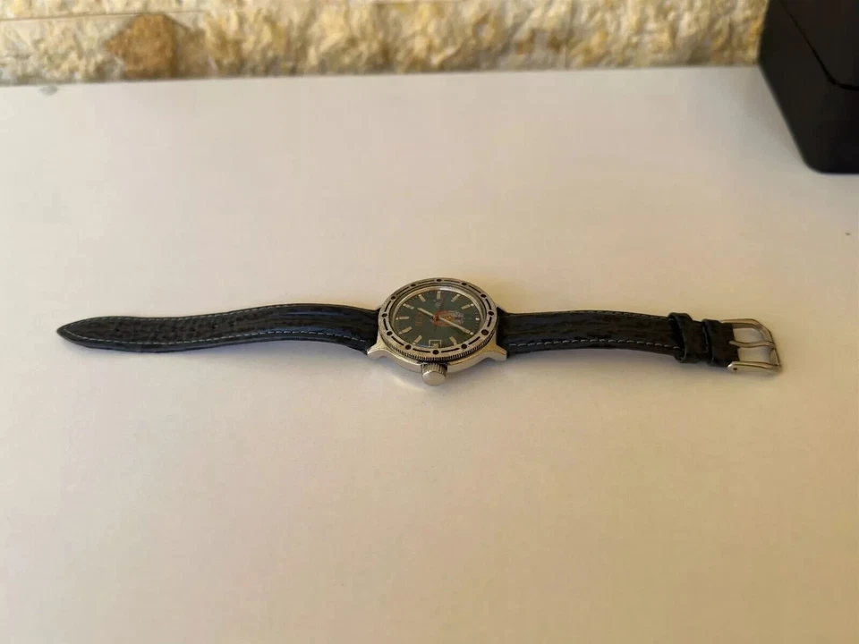 Винтажные классические русские мужские автоматические часы Vostok Kgb Submarine Amphibia 41 мм - Изображение 4 из 4