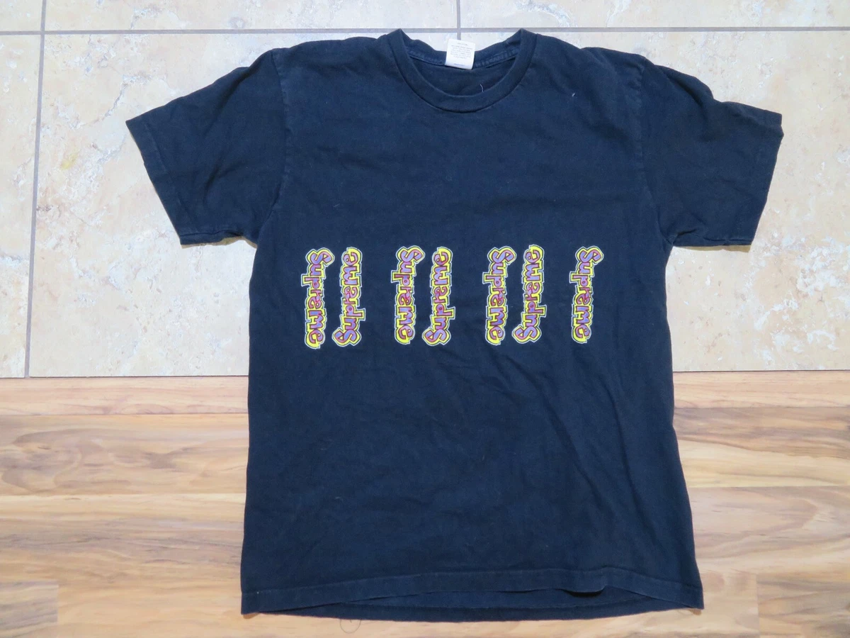 Supreme vertical hotsell logo tee