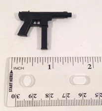 Action Force SMG AutoPistol TEC-9 type black 1:12 gun weapon accessory Valaverse