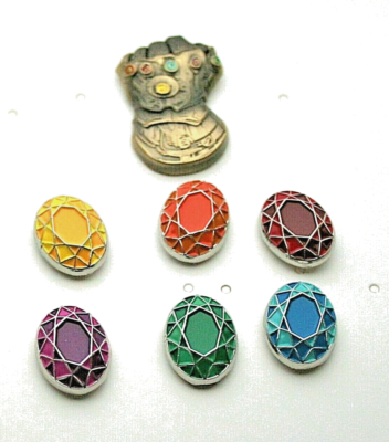 Marvel Comics Avengers Infinity Gauntlet & Stones Collectors 7 Pin