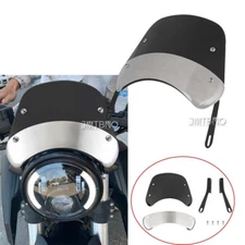 For 5-7'' Round Headlight Motorcycle Headlight Windshield Windscreen Universal