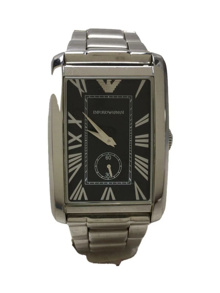 EMPORIO ARMANI Quartz Stainless Steel Ar 1608 Silver Wristwatch From Japan