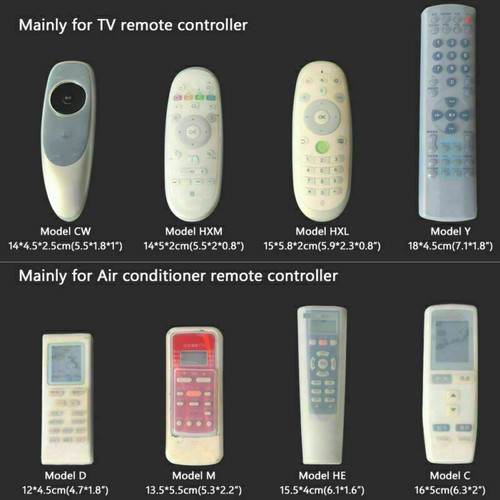 Remote Control Skin Silicone Case TV Cover Air Condition Soft 14 Sizes Accessory - Picture 2 of 26
