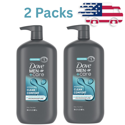 #ad Dove MenCare Body Wash amp; Face Wash for Men Clean Comfort 30 oz 2 PACK $17.00