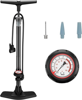 #ad #ad 25” Height Full Size Bicycle Pump with 160 PSI High Pressure Bike tire Pump $45.99