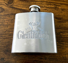 Glenfiddich Hip Flask  Stainless Steel 2.5oz 8cm
