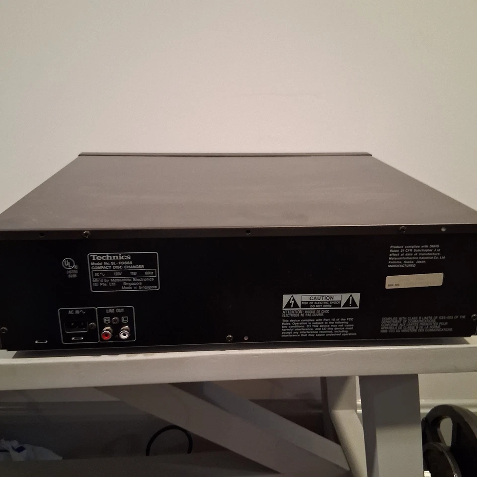 Technics SL-PD888 MASH 5 Disc Rotary Changer System Compact Disc Player NO REMOT - Image 3 of 4