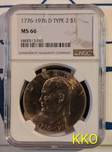 Photo of a 1976-D Eisenhower Dollar from an eBay listing that sold on Jul 18, 2026