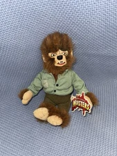Monsters The Wolf Man 9 IN Plush Figure Doll Toy Stuffed Vtg Halloween Stuffins