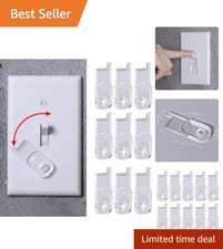 Durable Clear Plastic Toggle Switch Covers - 10 Pack for Home  Outdoor Safety