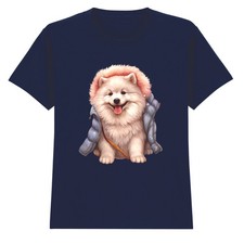 Soffice Samoiedo Cucciolo Cane Giacca Animali Bambini T-Shirt Invernale...