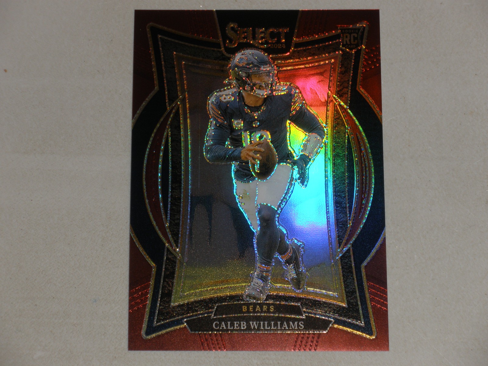 2024 Panini Select Concourse Level Maroon Prizm #25 Caleb Williams 029/149 RC