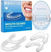 Gratulor - Custom-Fit Dental Night Mouth Guard for Teeth Grinding - One Pair