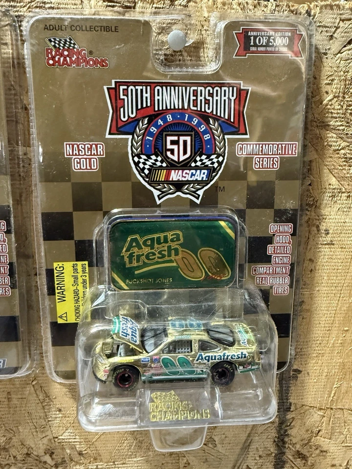 LOT OF 3 ASSORTED NASCAR DRIVERS 1998 1/64 GOLD SERIES Racing Champions Diecast - Image 4 of 4