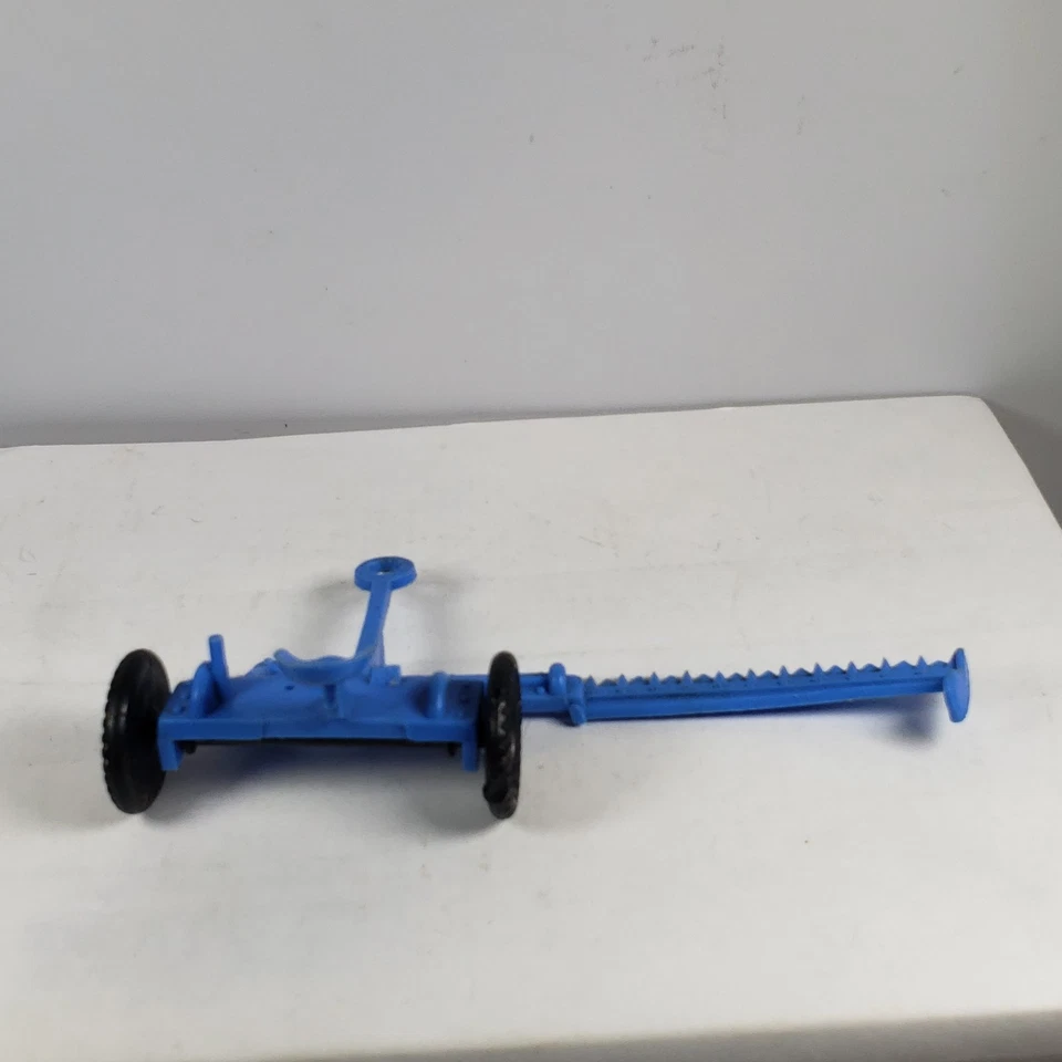 Vintage Marx Plastic Sickle Mower Only Blue INCOMPLETE - Image 2 of 4