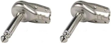 2  228 1/4" 6.35 Mm Mono Plug Right Angle Flat Male Guitar Connector